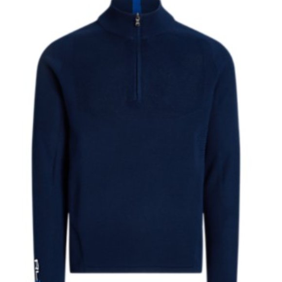 Ralph Lauren RLX Men's Merino CoolMax Blend 1/2 Zip Sweater - Picture 2 of 6